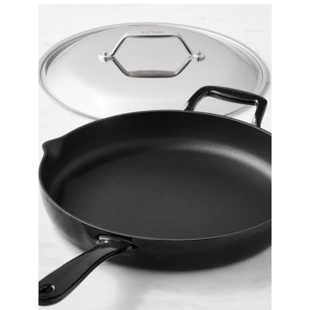 All-Clad Cast Iron 12" Skillet w/Lid